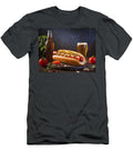 Delicious Hot Dog with Spices and Sauce on the Table Beer Fres Viktor Birkus T-Shirt