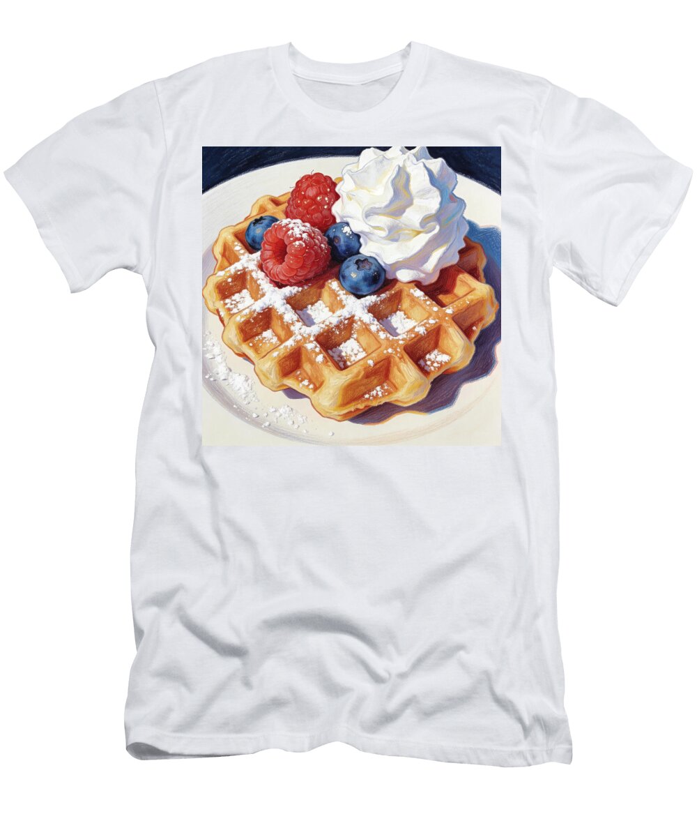 Delicious Waffle with Berries Ego Crash T-Shirt