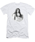 Denis Papin with Steam Engine Diagram Wellcome Images T-Shirt