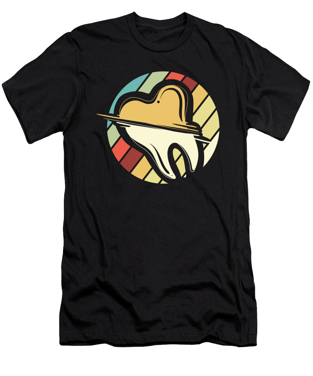 Dental Assistant Hygienist I Retro Molar Tooth Maximus Designs T-Shirt