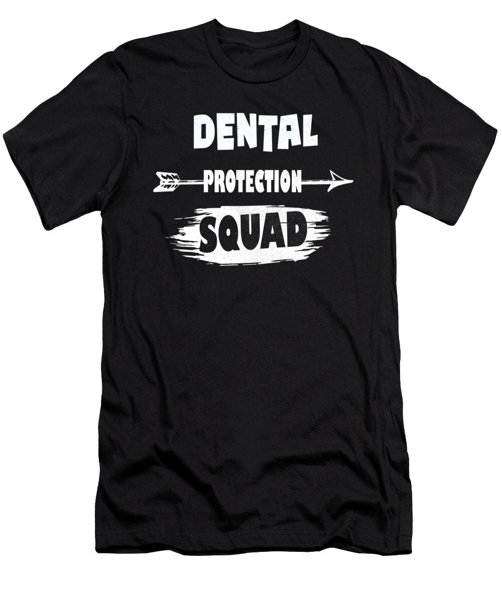 Dental Protection Squad Cute Dentist Gift Print Art Grabitees T-Shirt