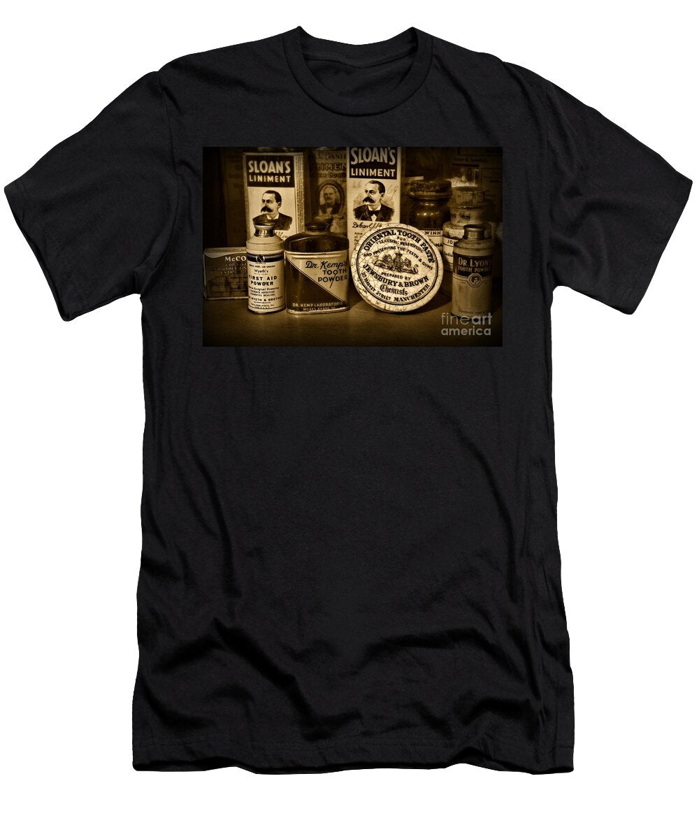 Dentist Tooth Powder and More in Black and White Paul Ward T-Shirt