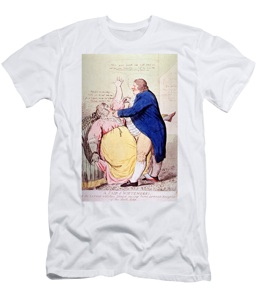 Dentist and Patient Caricature 1797 Science Source T-Shirt
