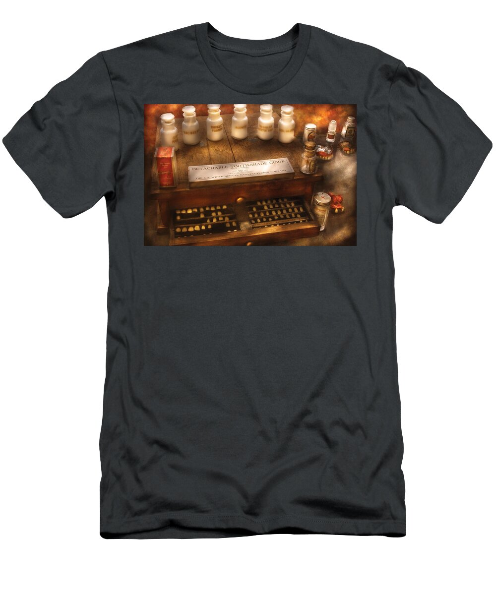 Dentist Detachable Tooth Shade Guide Mike Savad T-Shirt