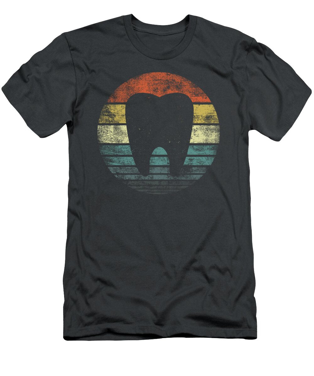 Dentist Gifts Dental Assistant Hygienist Retro Molar Tooth Duncan Eidis T-Shirt