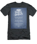 Dentist Prayer Blue Aged Pixel T-Shirt