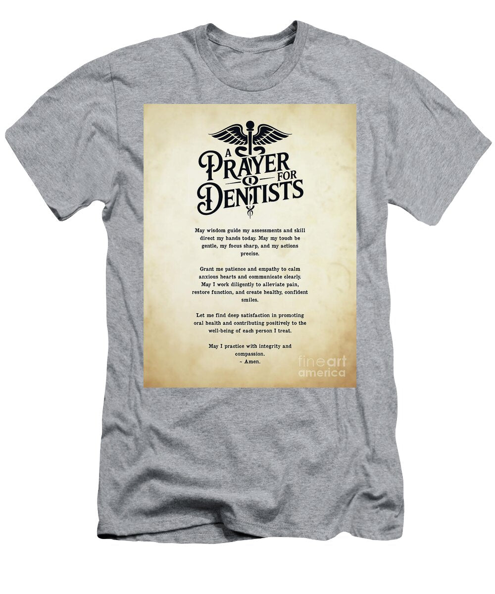 Dentist Prayer Vintage Aged Pixel T-Shirt