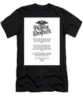 Dentist Prayer White Aged Pixel T-Shirt