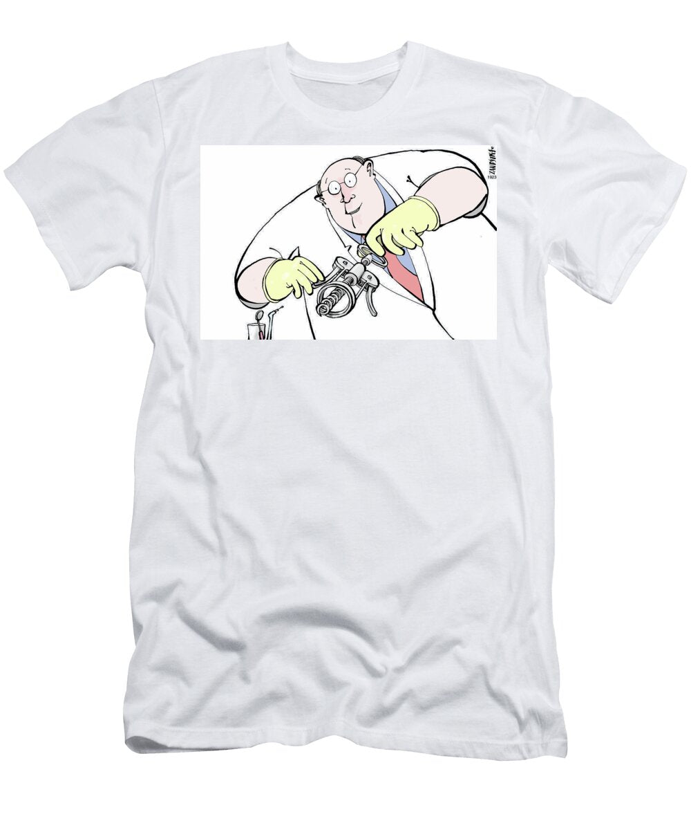 Dentist with a Corkscrew Jan Zandstra T-Shirt