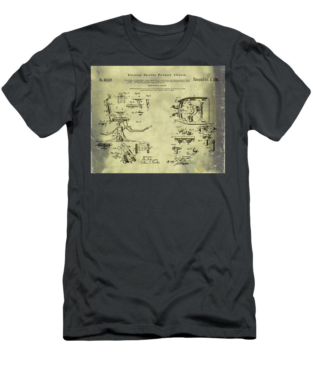 Dentists Chair Patent 1892 in Vintage Bill Cannon T-Shirt