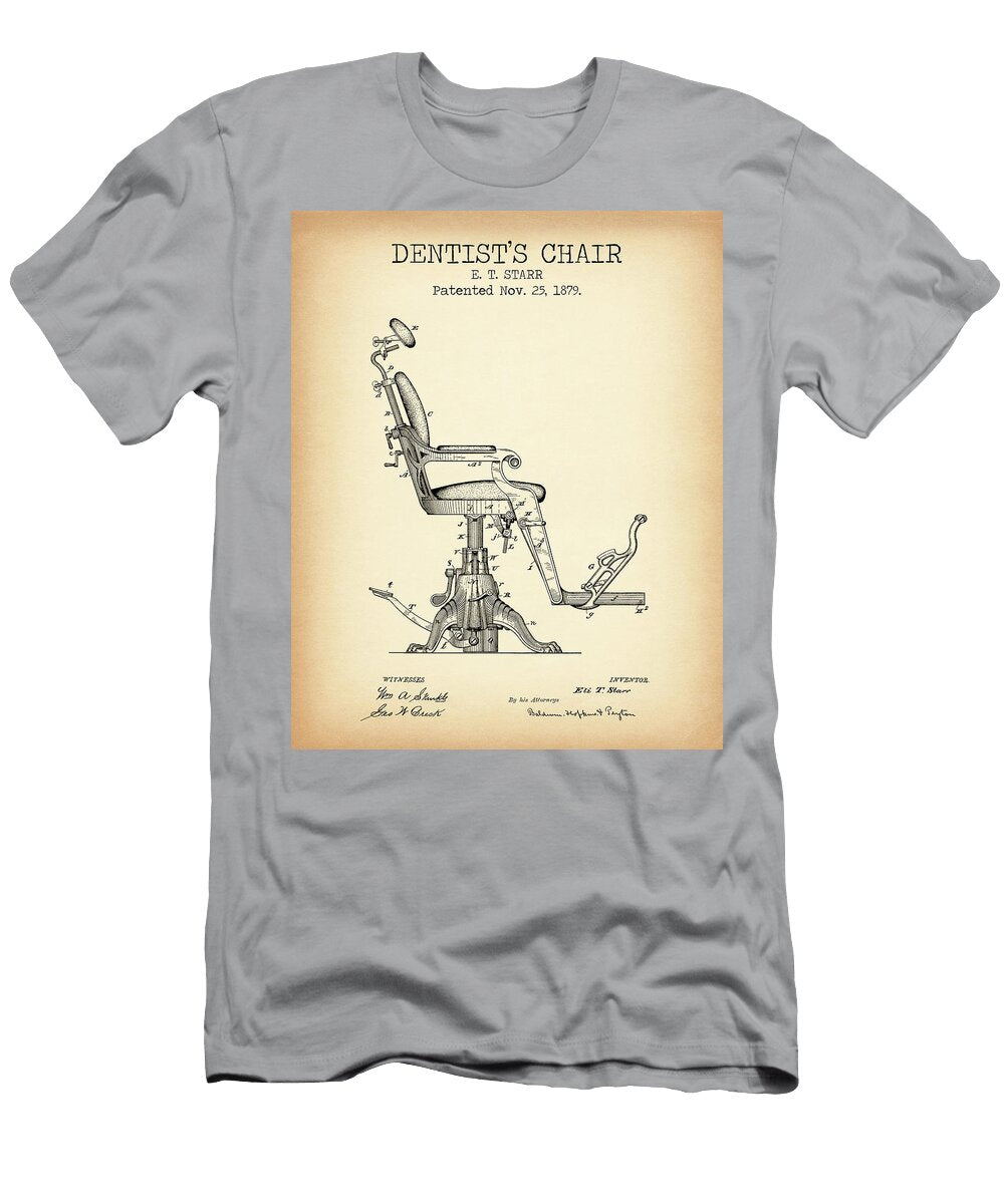 Dentists Chair Vintage Patent Denny H T-Shirt