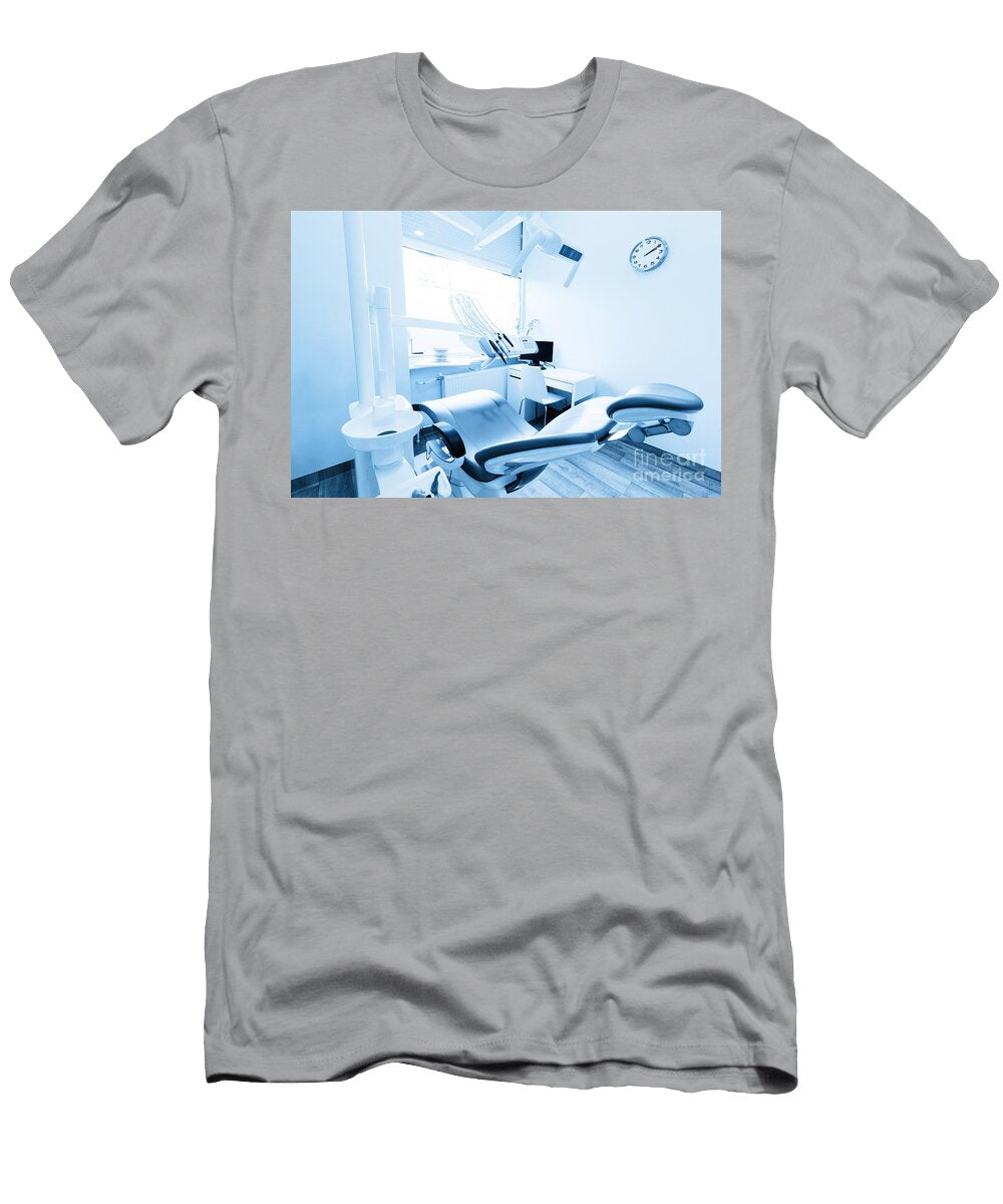 Dentists Office Dental Equipment Modern Clean Interior Blue Tone Michal Bednarek T-Shirt
