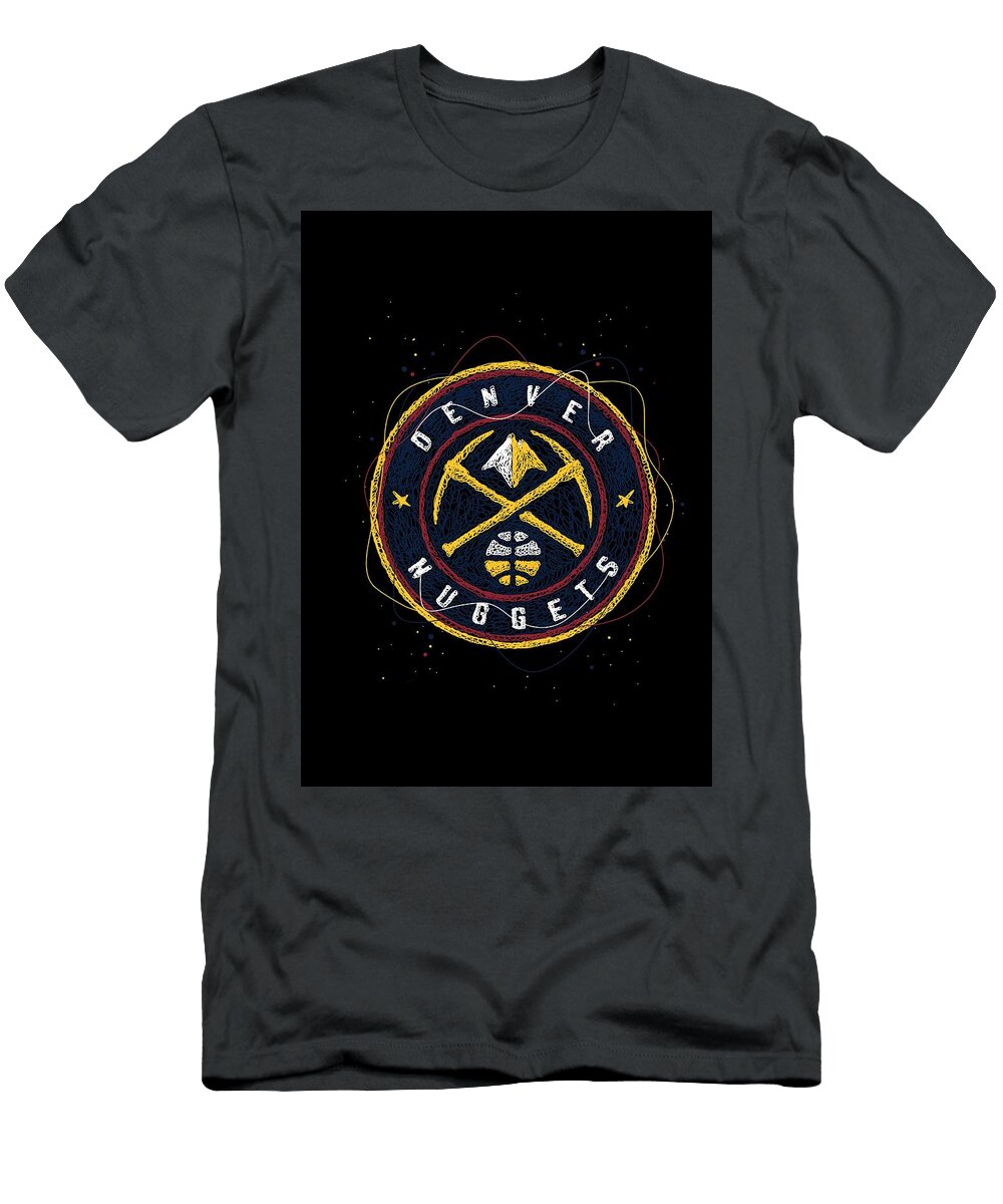 Denver Nuggets Basketball NBA Logo Symbol Erwin Saputra T-Shirt