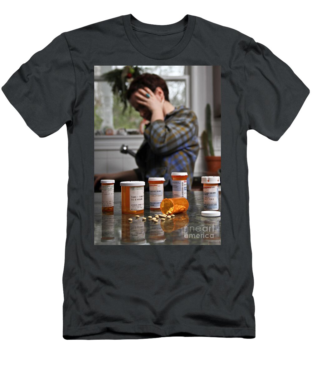 Depression and Addiction Photo Researchers Inc T-Shirt