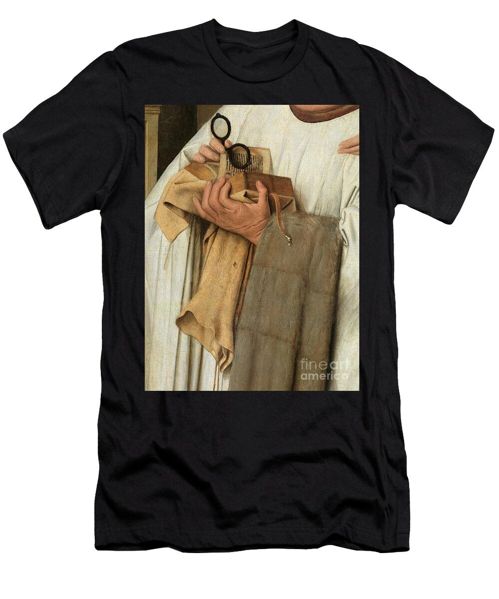 Detail of the Virgin and Child with Canon Joris Van Der Paele 1434 36 Jan Van Eyck T-Shirt
