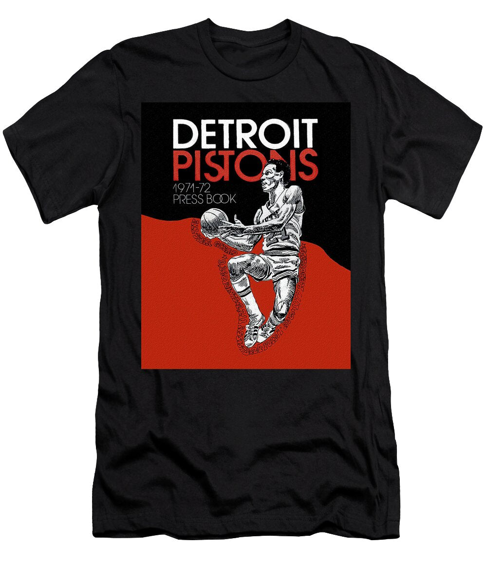 Detroit Pistons 71 72 Press Book John Farr T-Shirt