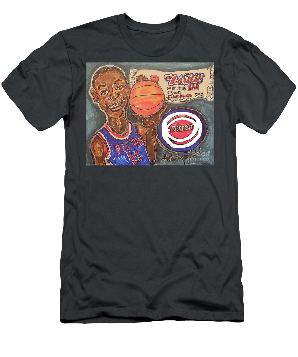 Detroit Pistons Isiah Thomas Geraldine Myszenski T-Shirt
