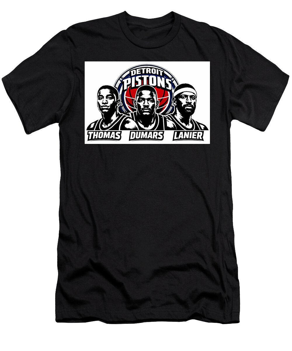 Detroit Pistons Legends Poster 2 All Sports T-Shirt