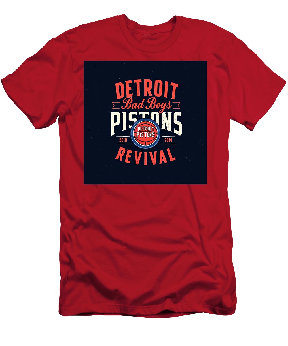 Detroit Pistons Revival Poster Ritchie Sonam T-Shirt