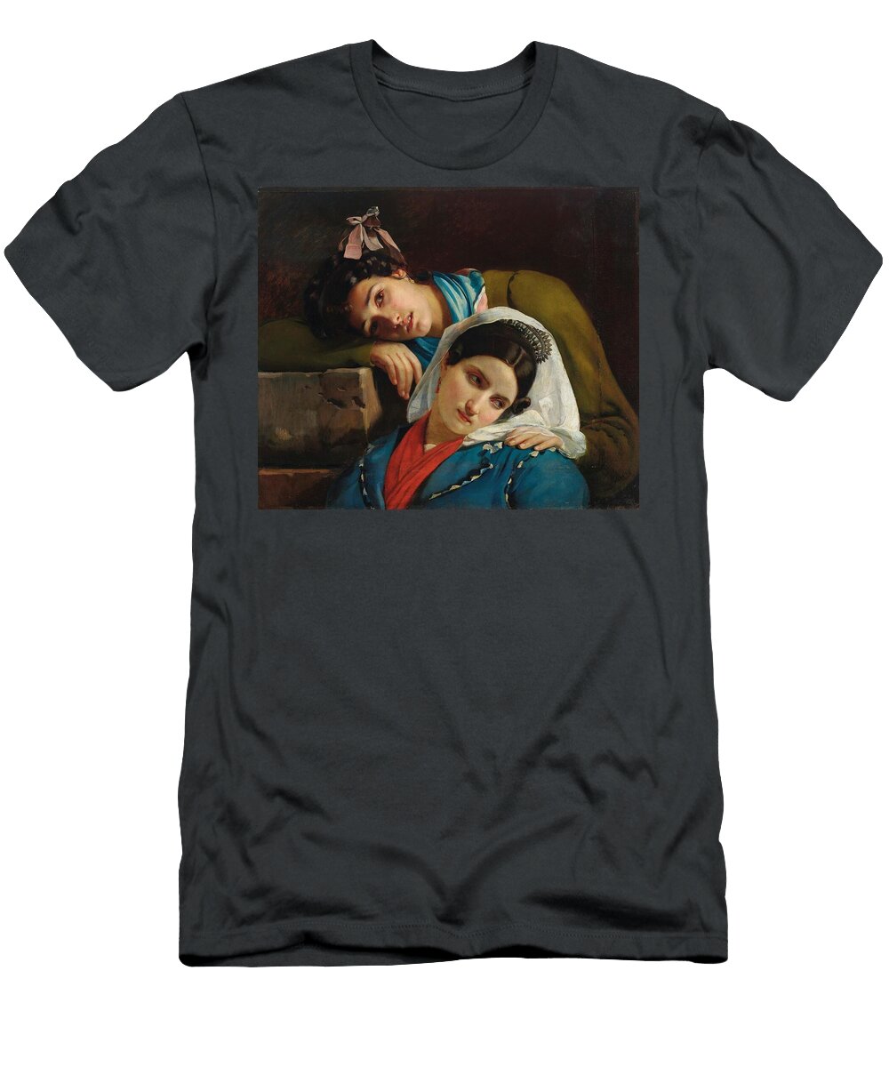 Deux Italiennes Francoisjoseph Navez Belgian T-Shirt
