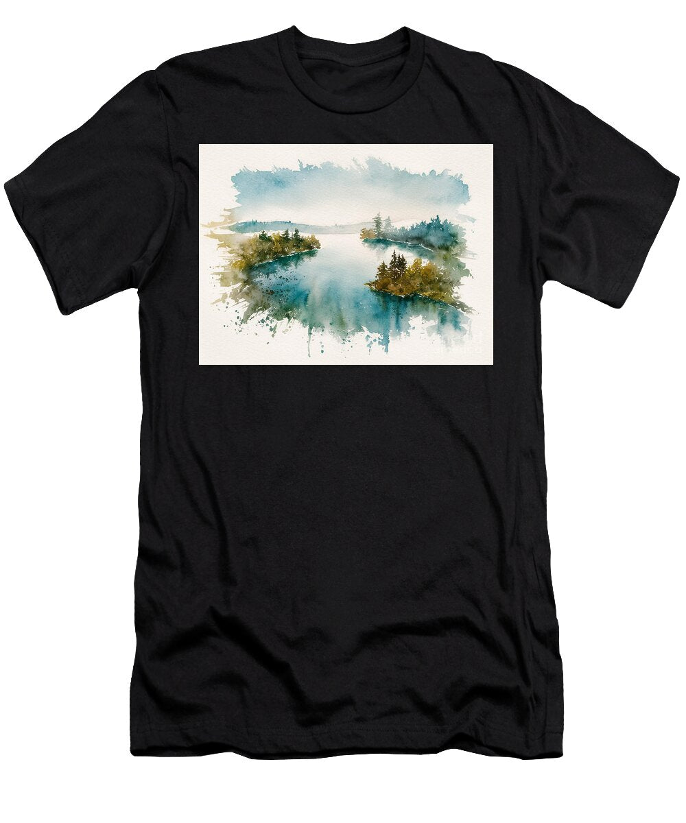 Diablo Lake Aerial View Diablo Lake Aerial View USA Landscape 1 Lisa Sandra T-Shirt