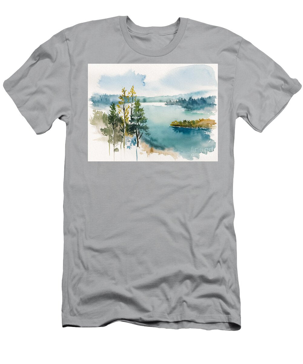 Diablo Lake Aerial View Diablo Lake Aerial View USA Landscape 2 Lisa Sandra T-Shirt