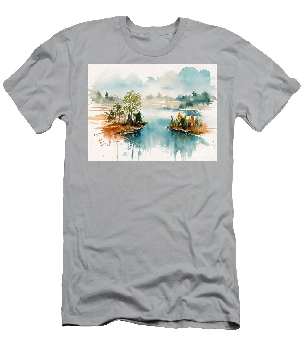 Diablo Lake Aerial View Diablo Lake Aerial View USA Landscape 3 Lisa Sandra T-Shirt