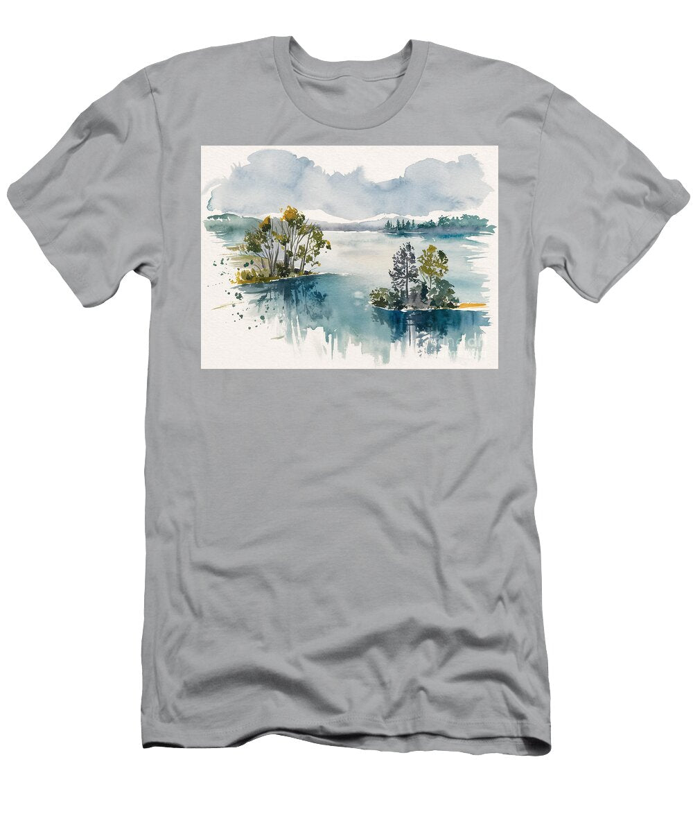 Diablo Lake Aerial View Diablo Lake Aerial View USA Landscape Lisa Sandra T-Shirt