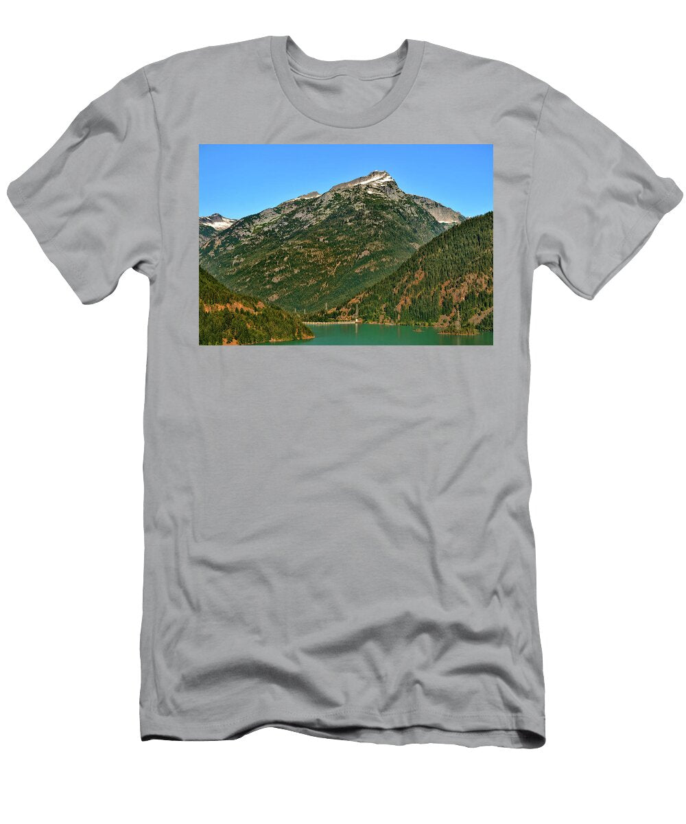 Diablo Lake Dam and Davis Peak 005 George Bostian T-Shirt
