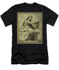 Dialectic Pen Brown Ink with Wash on Carta Azzurra Perino Del Vaga T-Shirt