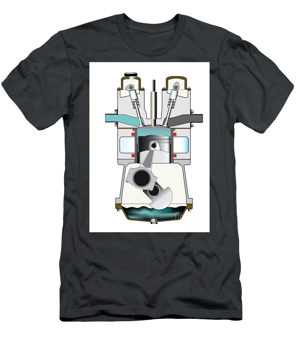 Diesel Compression Stroke Bigalbaloo Stock T-Shirt
