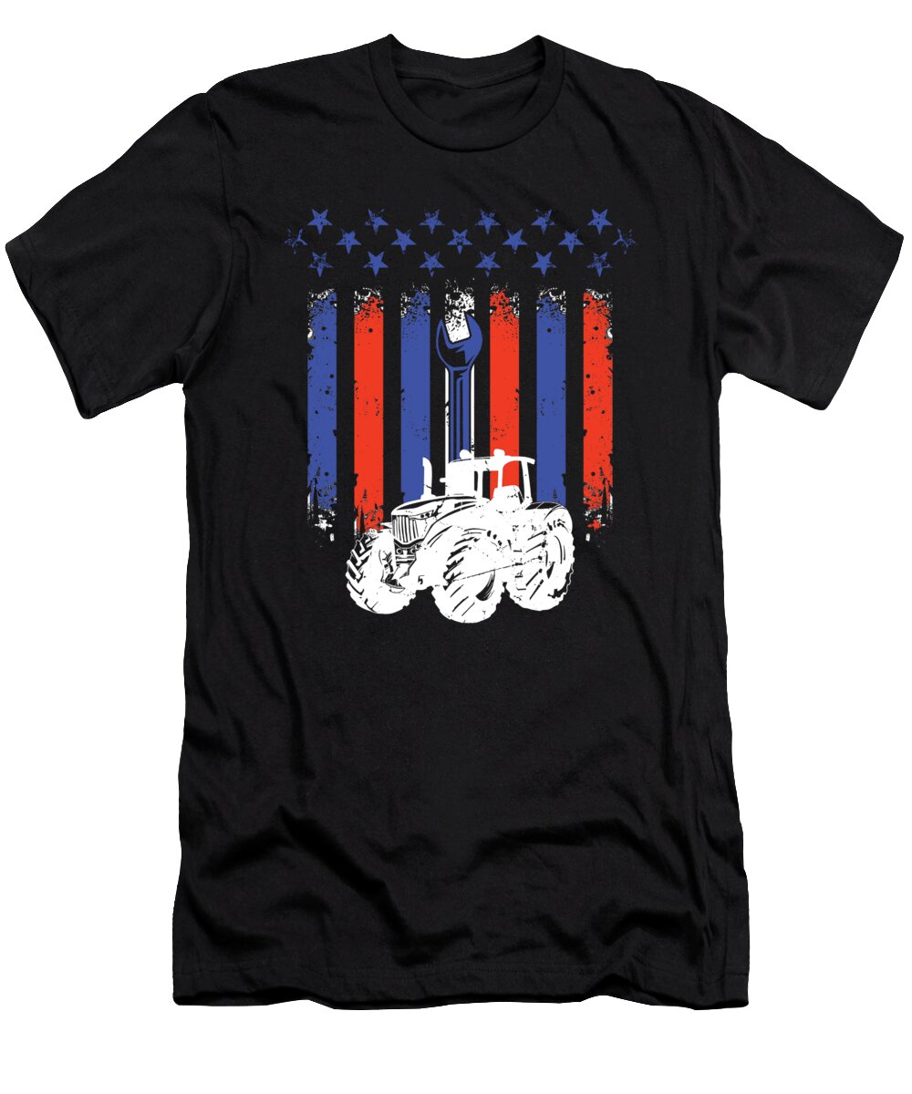 Diesel Mechanic Truck Bus Tractor Crazy Squirrel T-Shirt
