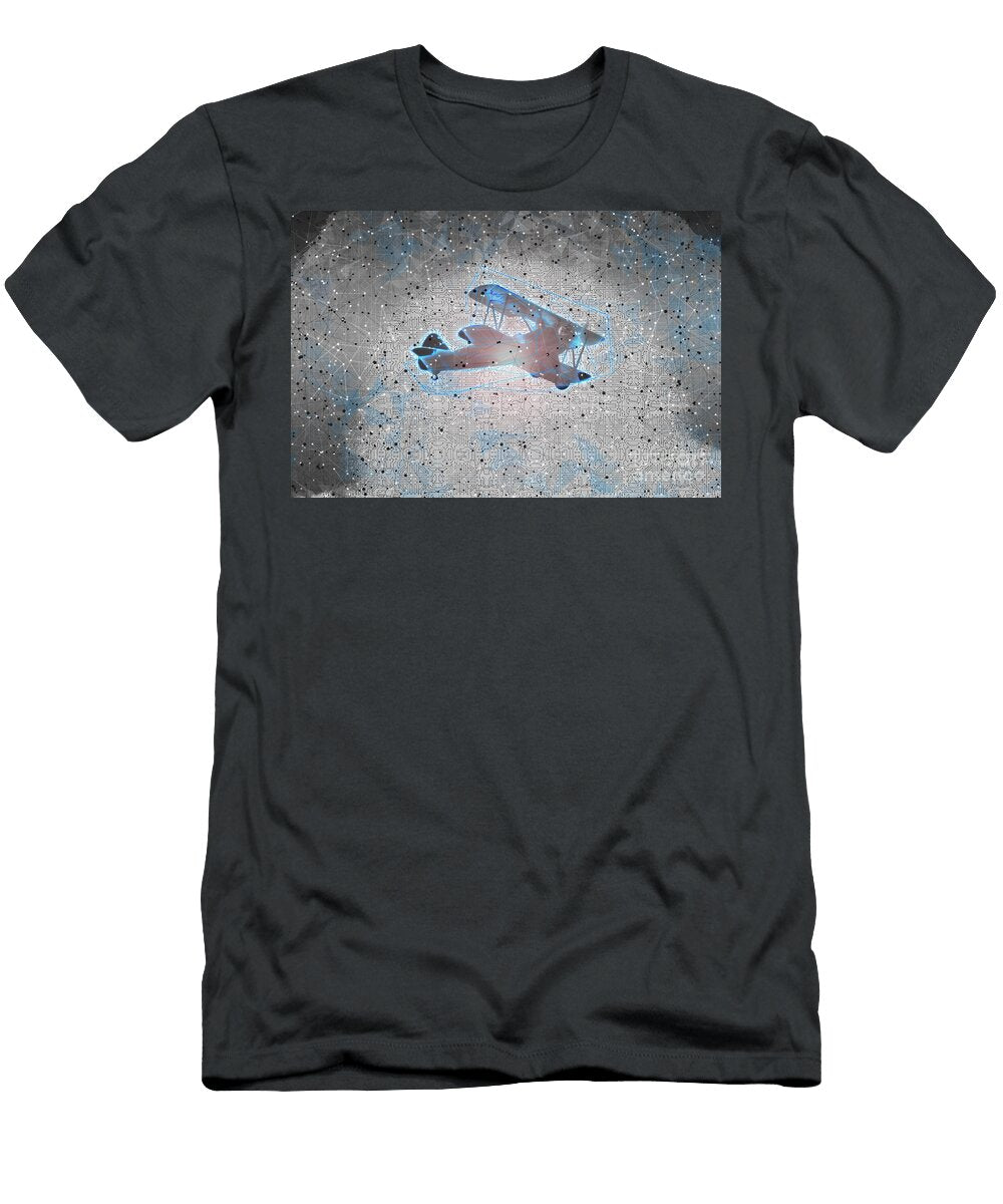 Digitally Enhanced Image of a Biplane J11 Humorous Quotes T-Shirt