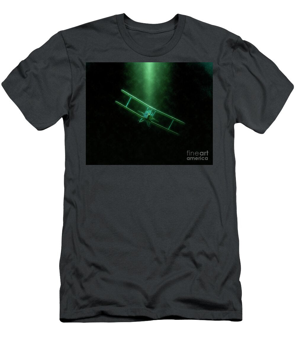 Digitally Enhanced Image of a Biplane J3 Humorous Quotes T-Shirt