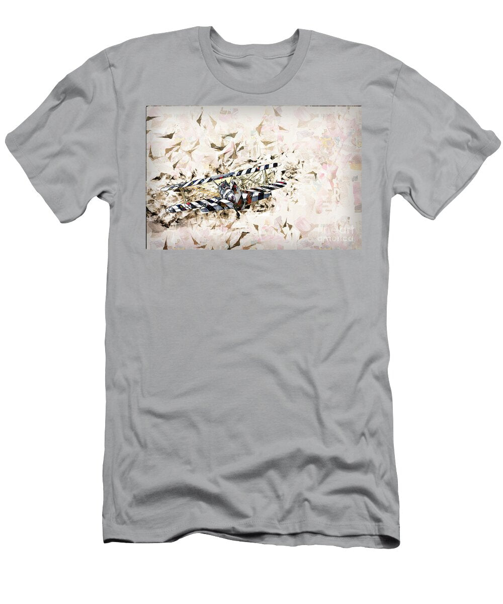Digitally Enhanced Image of a Biplane J6 Humorous Quotes T-Shirt