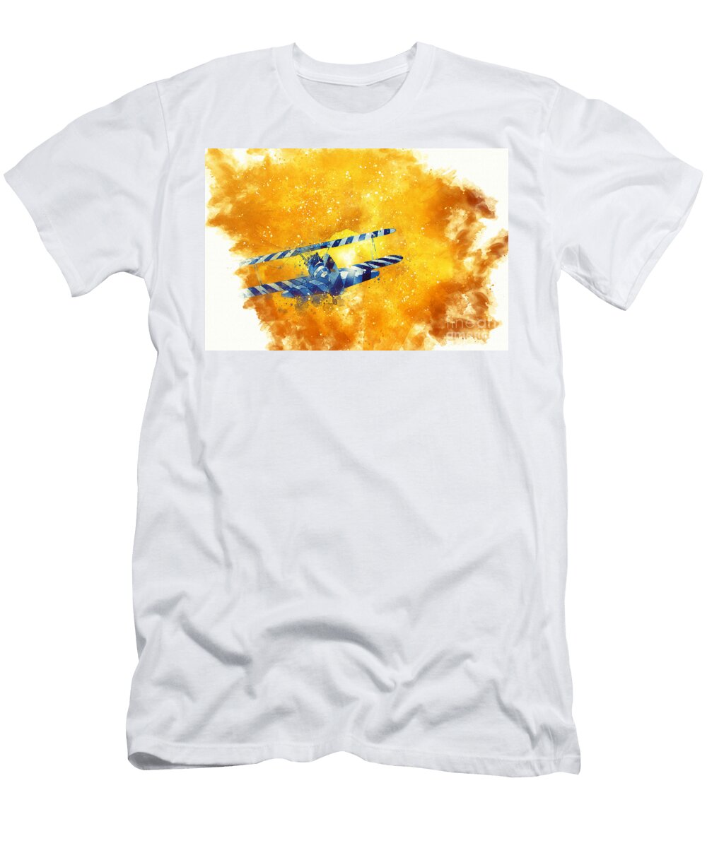 Digitally Enhanced Image of a Biplane J9 Humorous Quotes T-Shirt