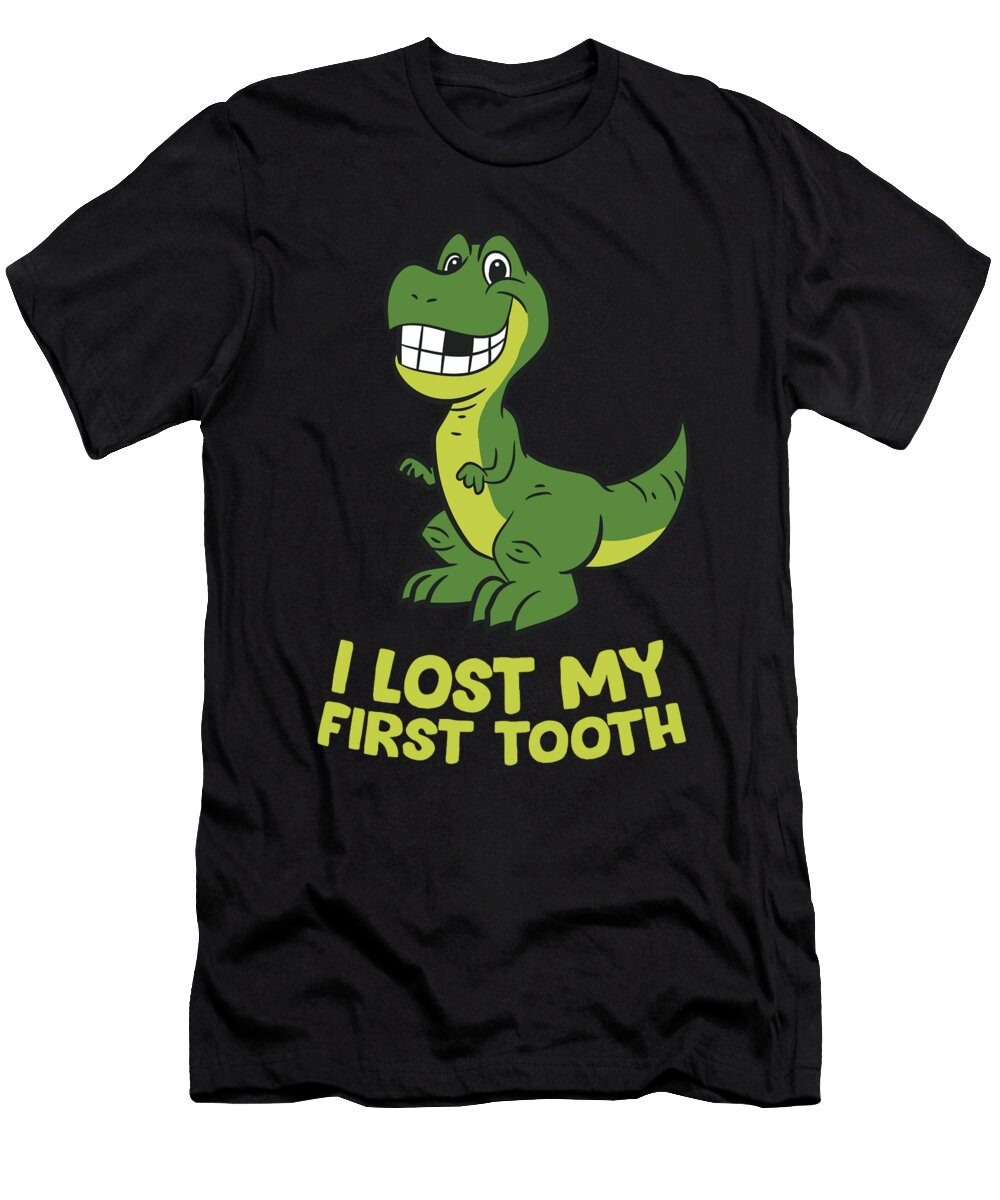 Dinosaur I Lost My First Tooth Kids Lost First Tooth Eq Designs T-Shirt