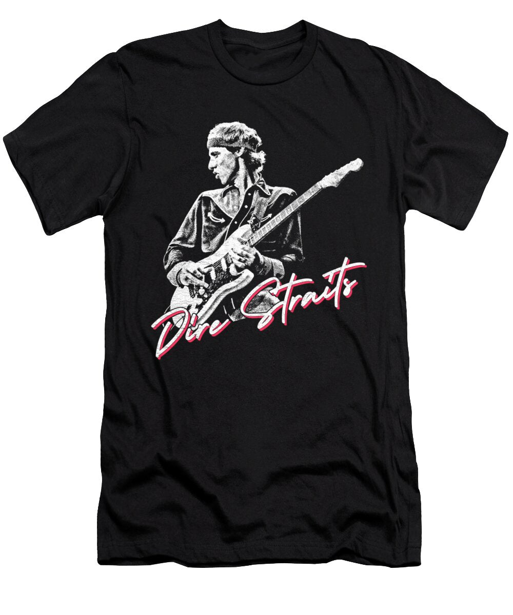 Dire Straits Retro Faded Style Fan Design Watson Florence T-Shirt