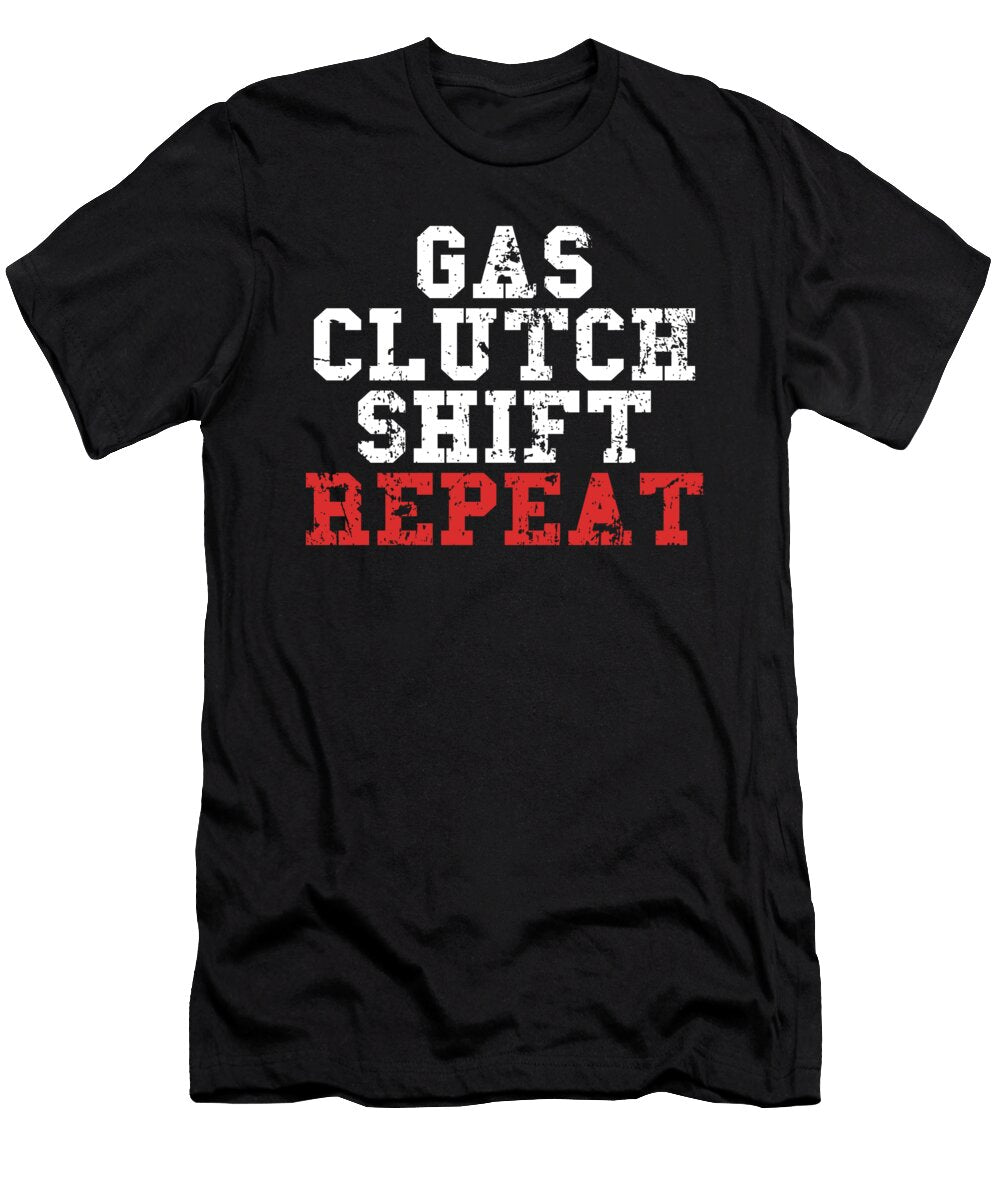 Dirt Bike Gas Clutch Shift Repeat Jacob Zelazny T-Shirt