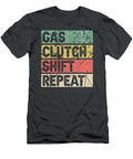 Dirt Track Racing S Gas Clutch Shift Repeat Distressed Maisol Hason T-Shirt