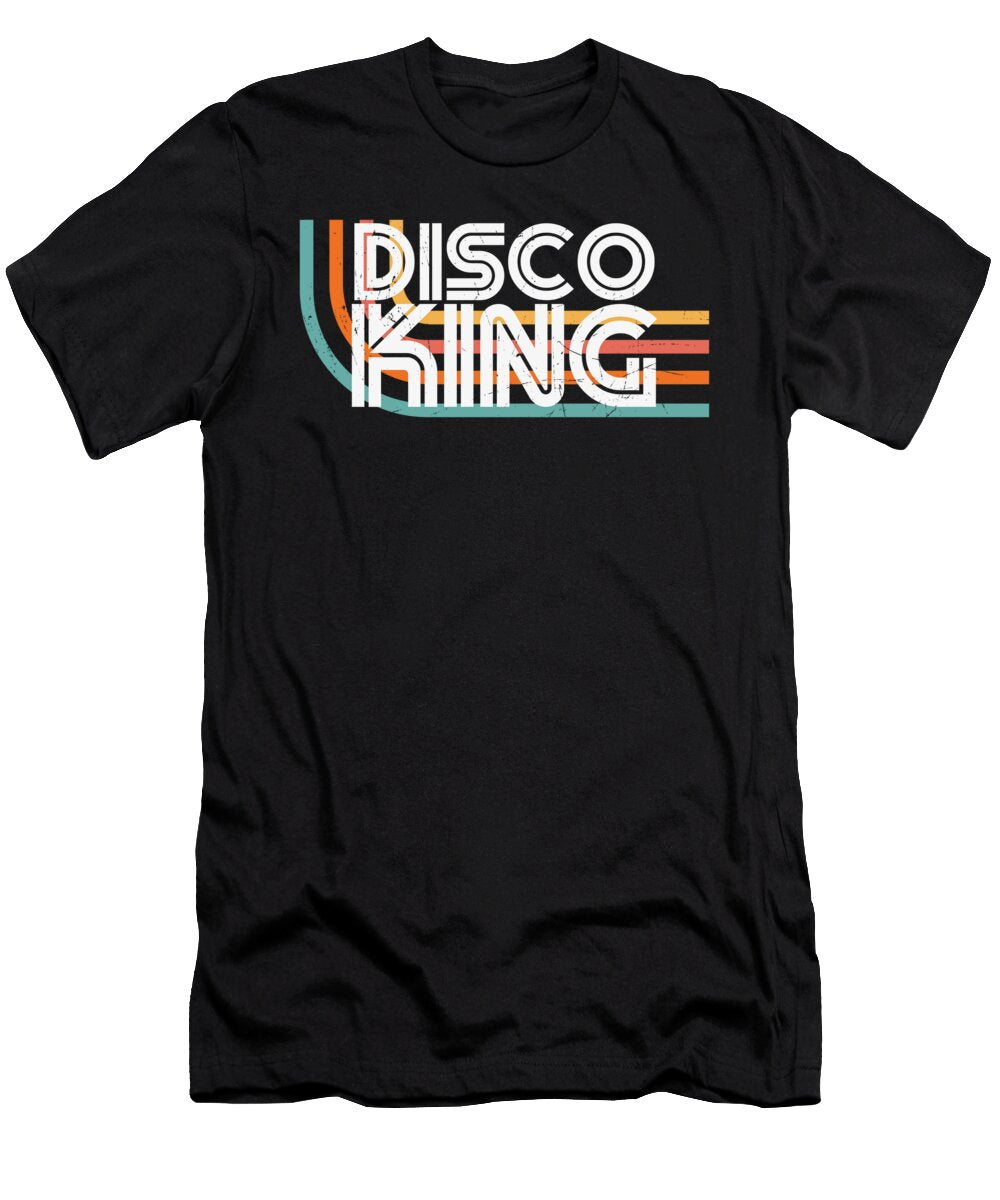 Disco King 80s Aesthetic Gifts and 80s Licensed Art T-Shirt