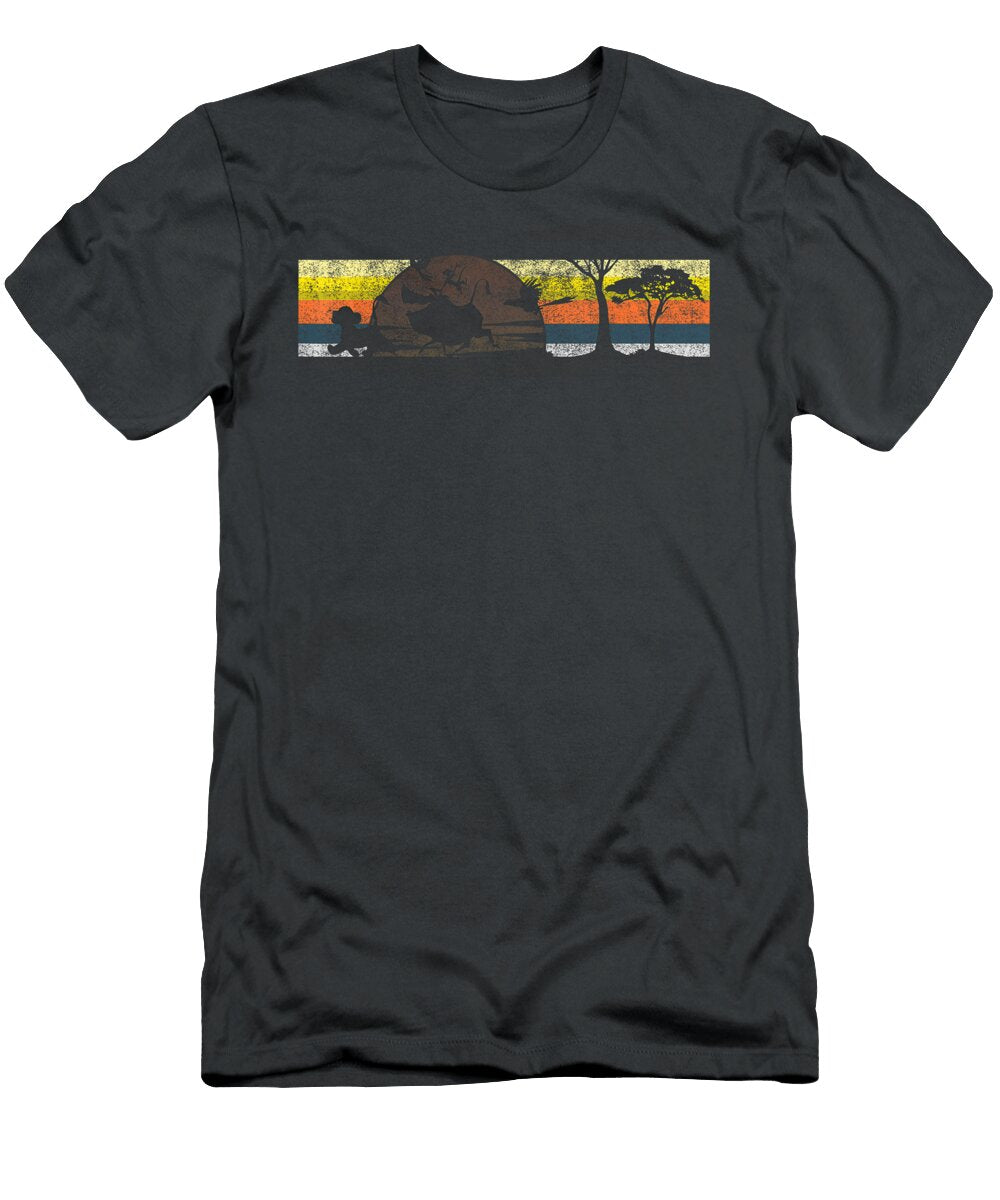 Disney Lion King Hakuna Matata Faded Retro Striped Byronn Talla T-Shirt
