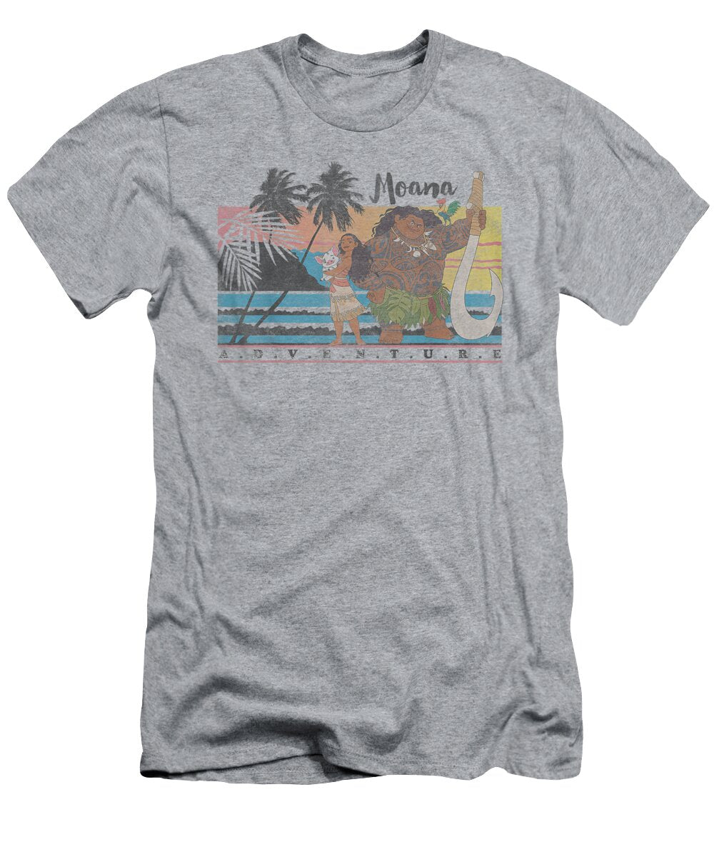 Disney Moana Maui Adventure Faded Portrait Georgi Eloah T-Shirt