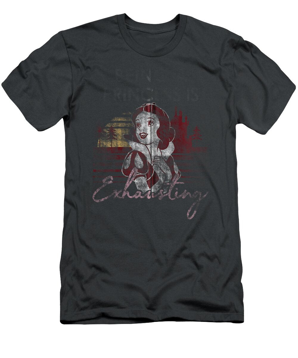 Disney Snow White Being a Princess Is Exhausting Red Hue Donn Iylah T-Shirt