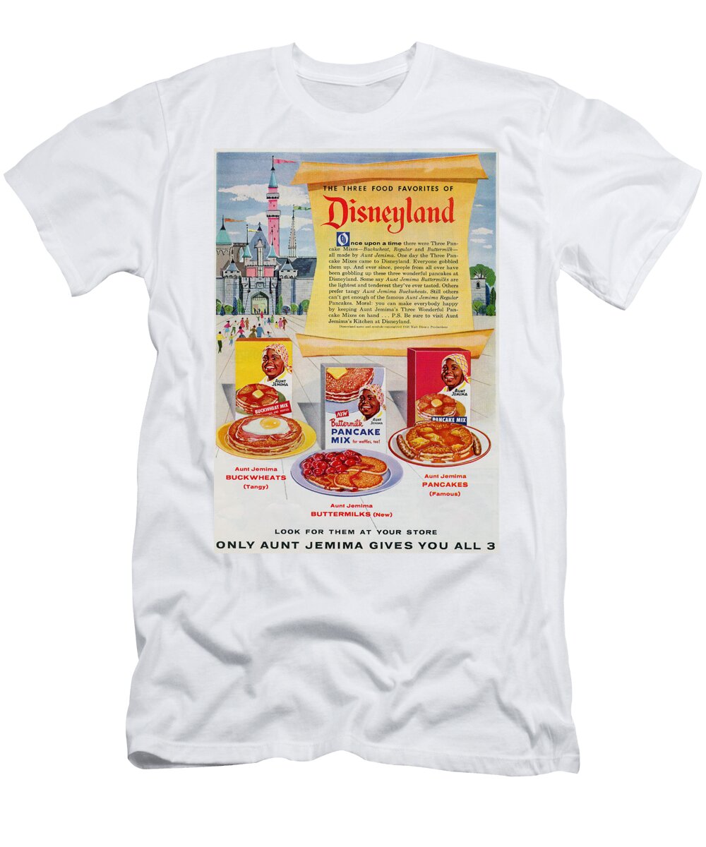 Disneyland and Aunt Jemima Pancakes Reinvintaged T-Shirt