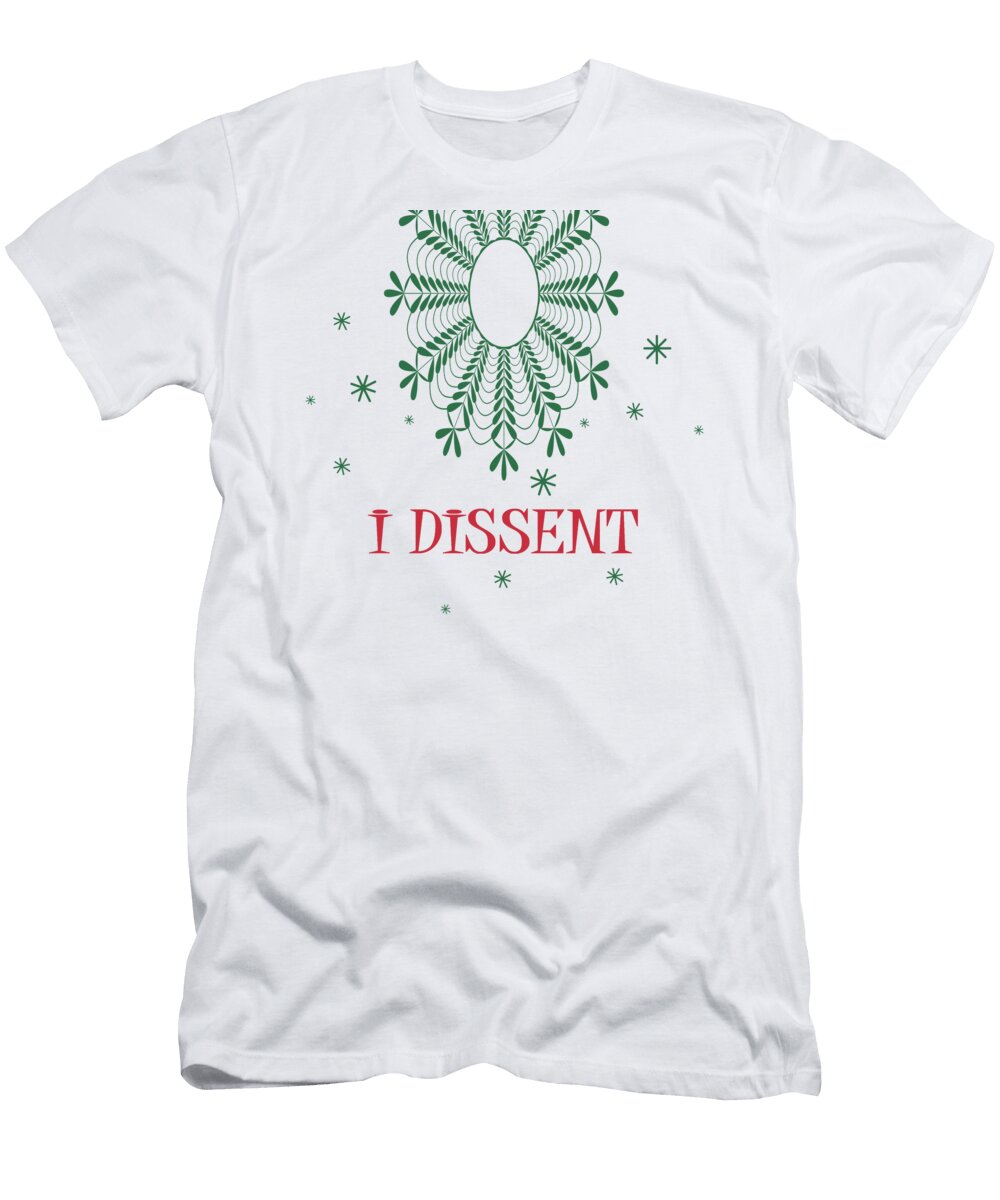Dissent Collar Rbg Poster Ruth Bader Ginsburg Rbg Christmas I Dissent Olena Mishina and Svitlana Ostrovska T-Shirt