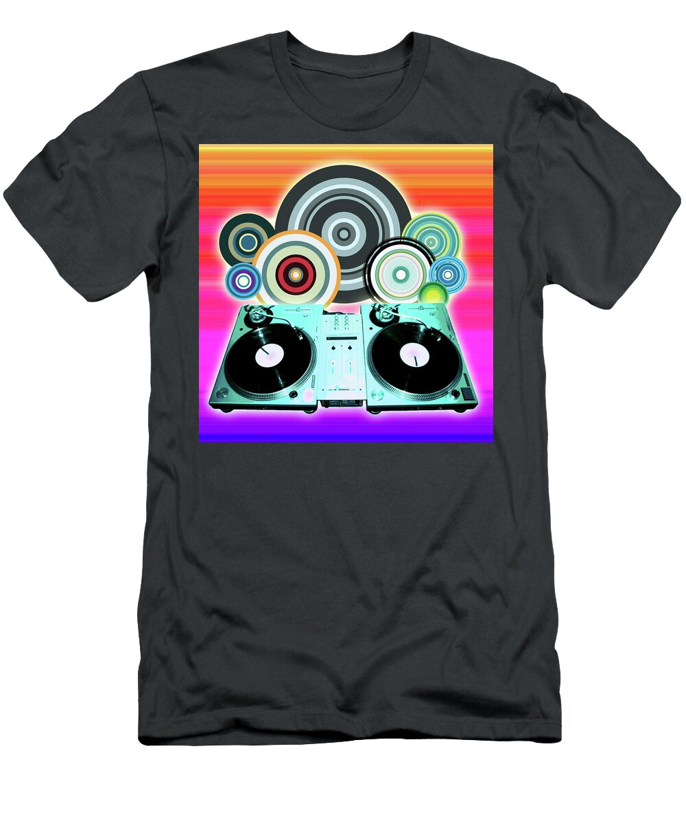 DJ Colored Balls Pop Art Device T-Shirt