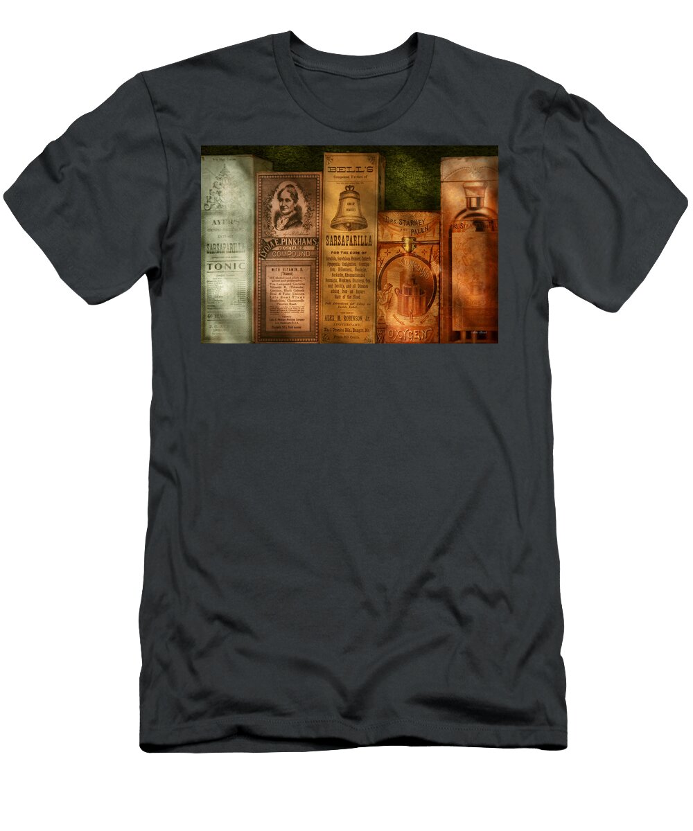 Doctor Compound Extracts and Sarsaparilla Mike Savad T-Shirt