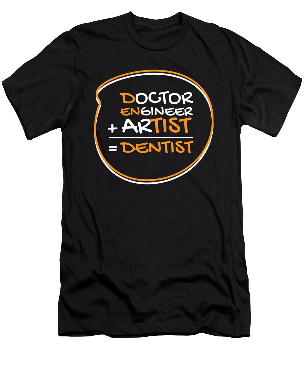 Doctor Engineer Artist Dentist Dentist Moon T-Shirt