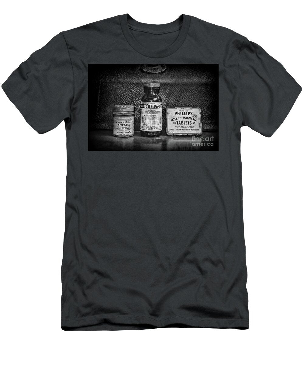 Doctor I Have an Upset Stomach Black and White Paul Ward T-Shirt